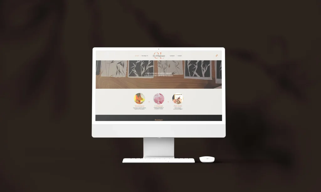 Site Internet réalisé par La Photo'graphiste : responsive sur tablette et sur téléphone, boutique en ligne